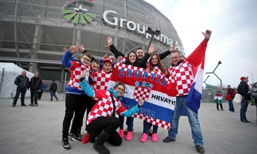 Hrvatski navijači u Budimpešti