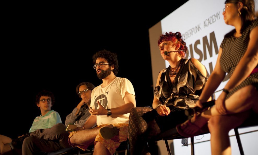 Katitza Rodriguez, Arturo Filasto, Jeremie Zimmerman, Birgitta Jonsdottir