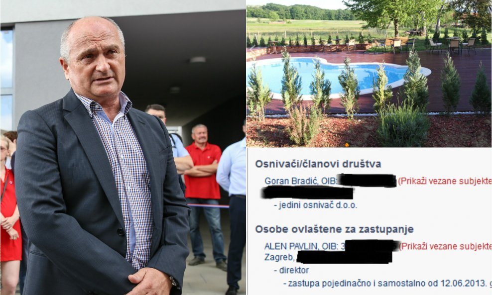 Goran Bradić, izvadak iz Sudskog registra, prizori s imanja obitelji Bradić