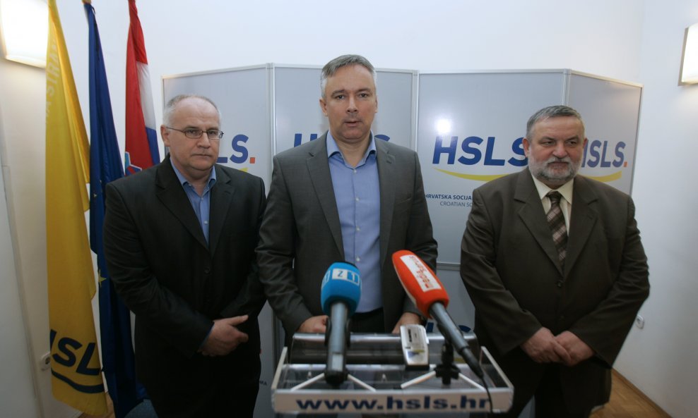 Vjekoslav Jelić, Darinko Kosor i Vladimir Ferdelji