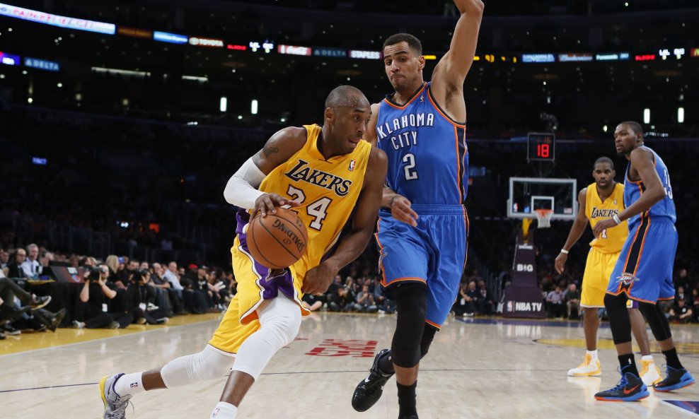 Kobe Bryant na utakmici protiv Oklahoma City Thundera