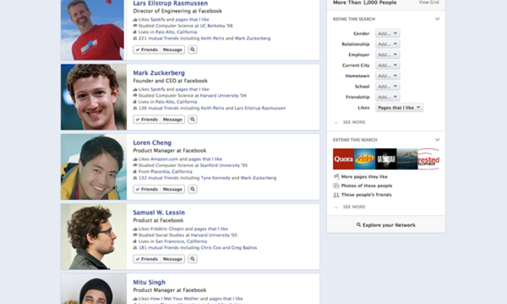 Facebook Graph Search
