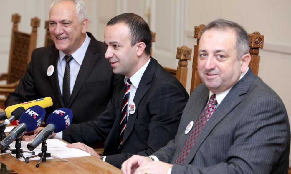 Boro Grubišić, Josip Salapić i Dinko Burić