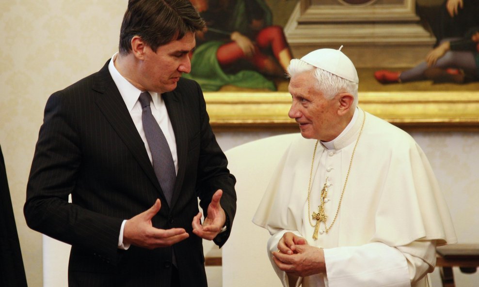 Zoran Milanović i papa Benedikt XVI.