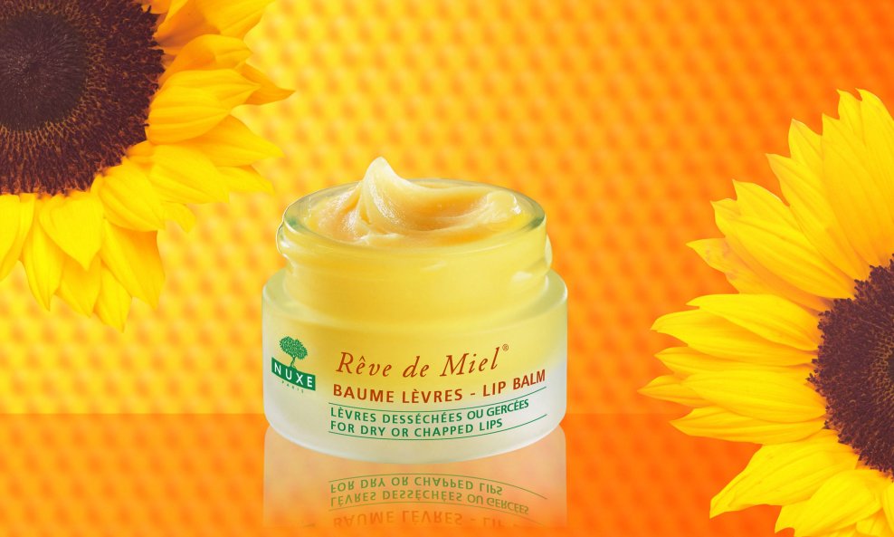 Reve de Miel Baume Levres - s pozadinom