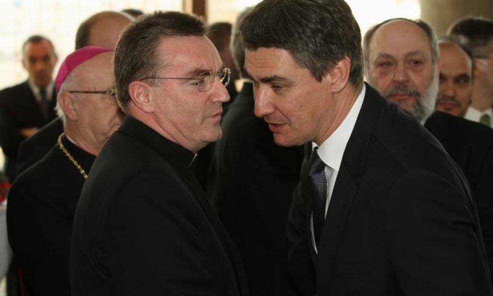 Kardinal Josip Bozanić i Zoran Milanović