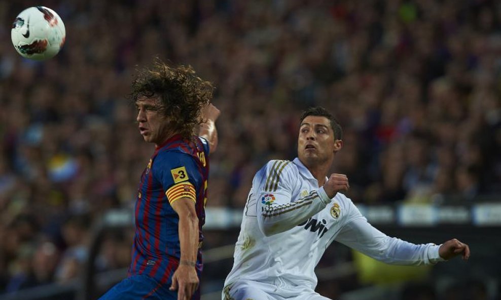 Carles Puyol Barcelona 2012 Cristiano Ronaldo Real Madrid