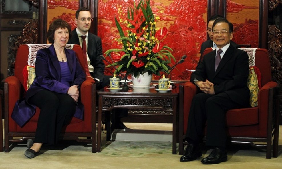 EU Kina - Catherine Ashton i Wen Jiabao