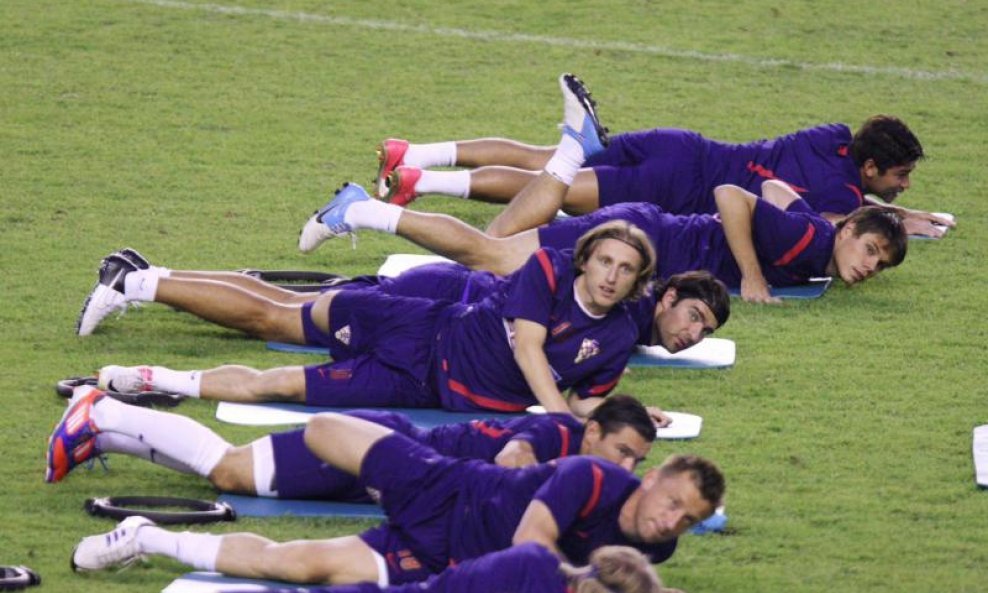 Luka Modrić na treningu u Splitu