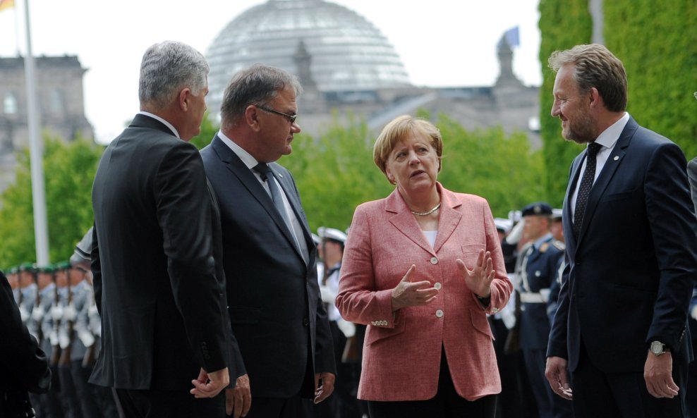 Čović, Ivanić, Merkel, Izetbegović
