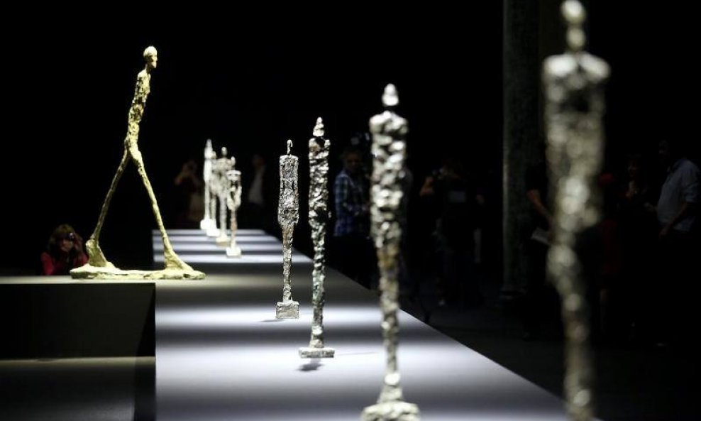Eksponati izložbe Alberto Giacometti u Zagrebu 