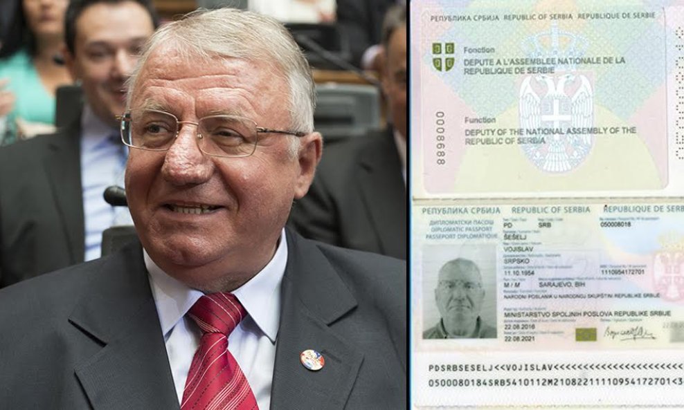 šešelj putovnica
