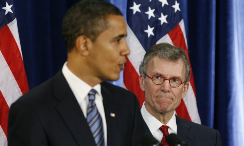 Barack Obama i Tom Daschle 