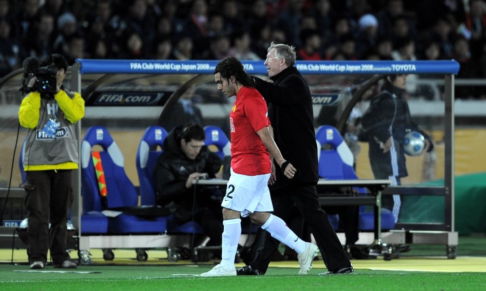 Carlos Tevez i sir Alex Ferguson