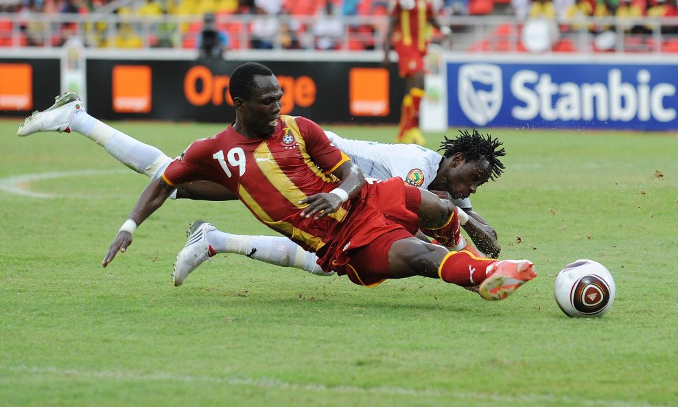 Detalj s utakmice Gana - Burkina Faso