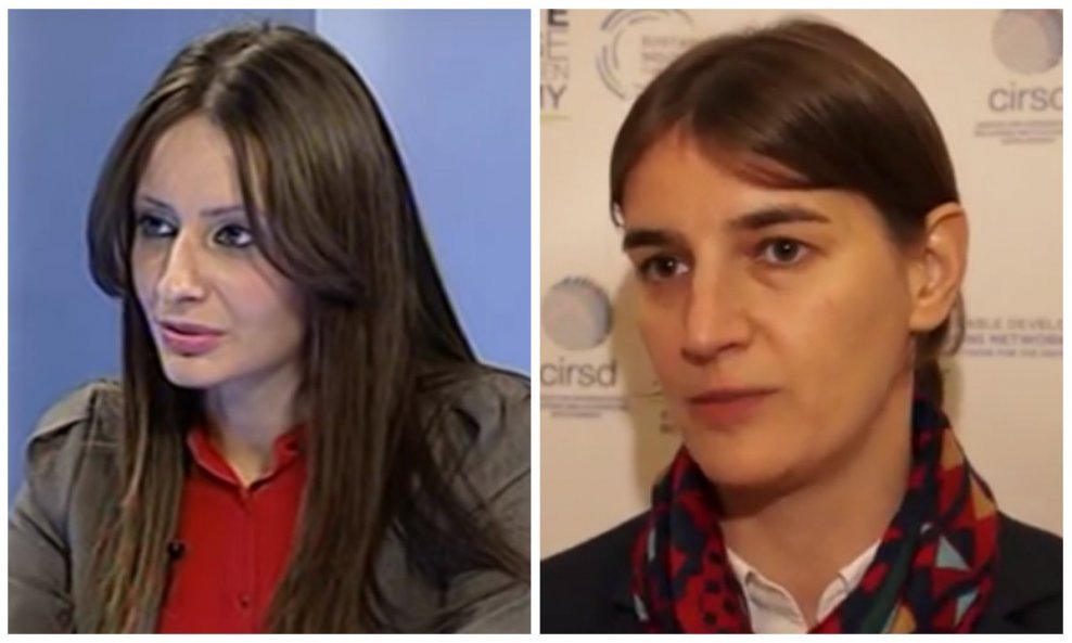 Nela Kuburović i Ana Brnabić