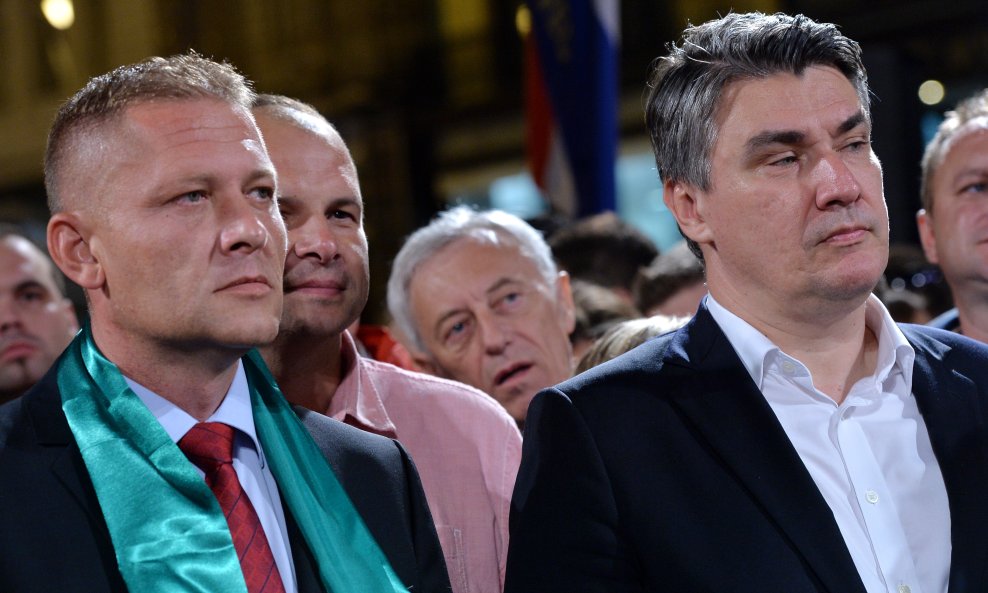 Krešo Beljak i SDP-ov predsjednik u odlasku Zoran Milanović
