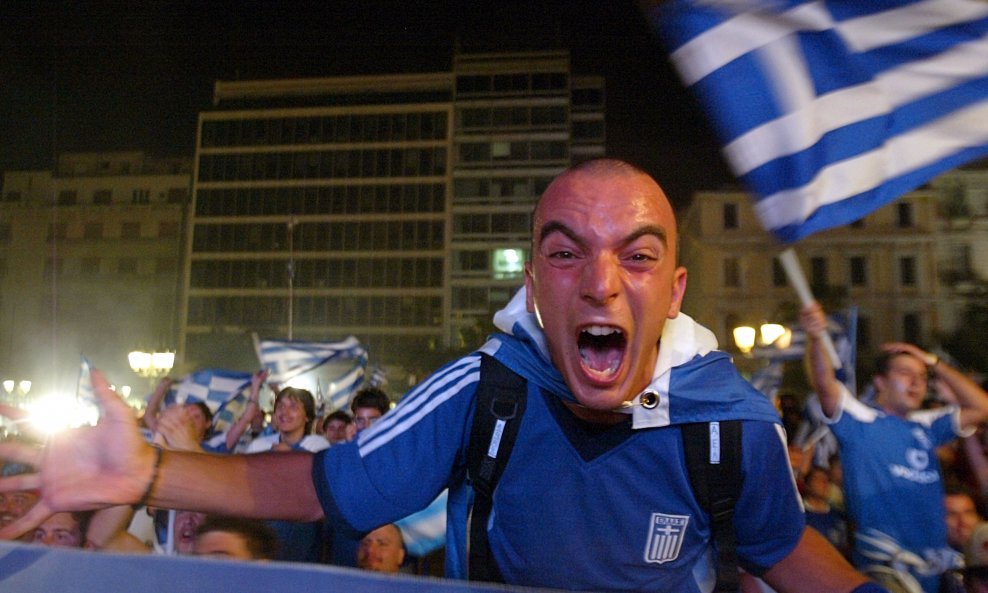 Grčka 2004, nogomet, navijači