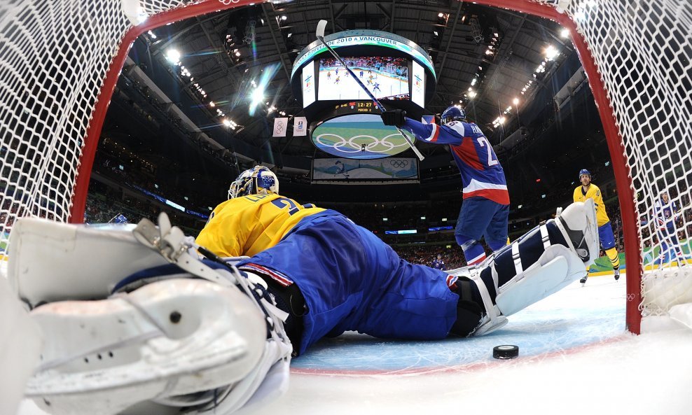 Michal Handzus; Henrik Lundqvist, Slovačka - Švedska