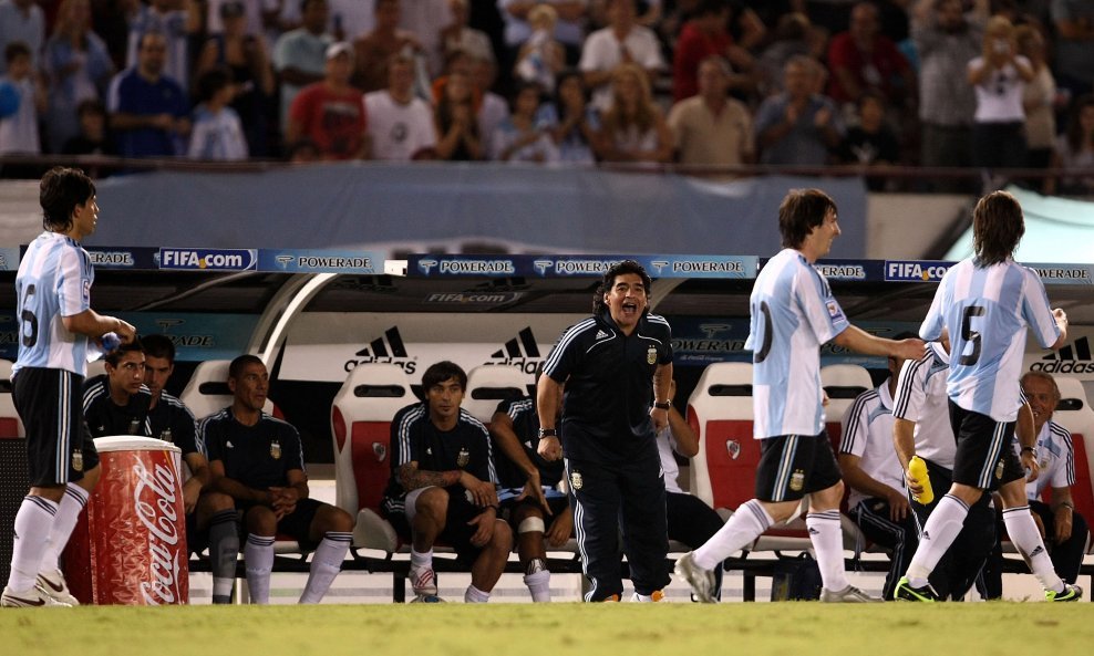 Argentinska reprezentacija, Messi i Maradona