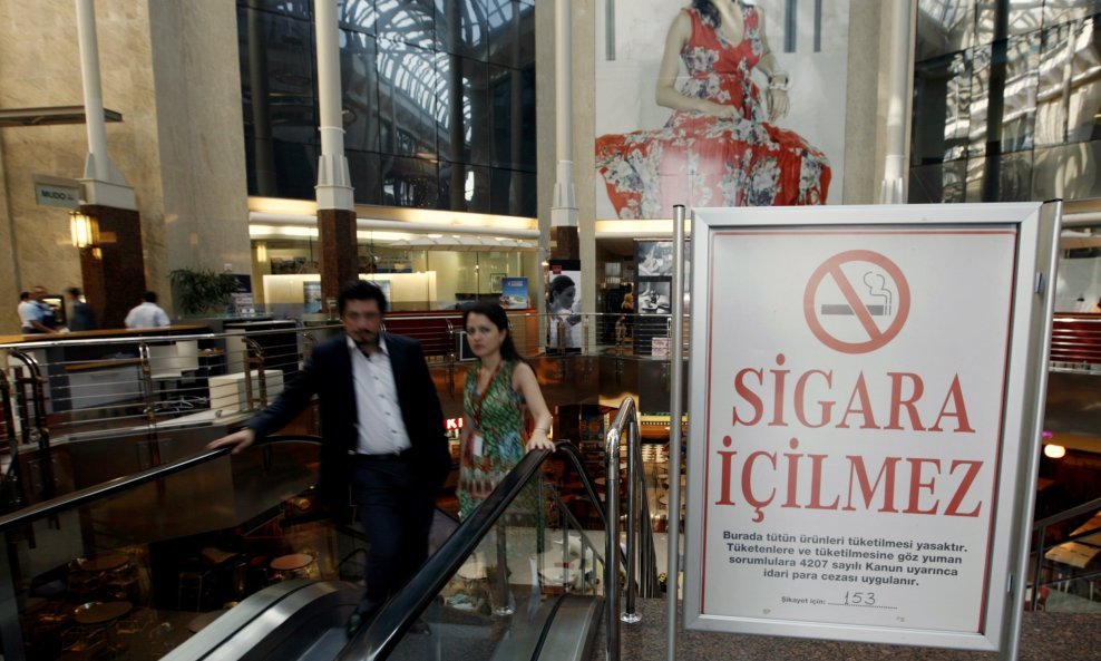 zabrana pušenja turska