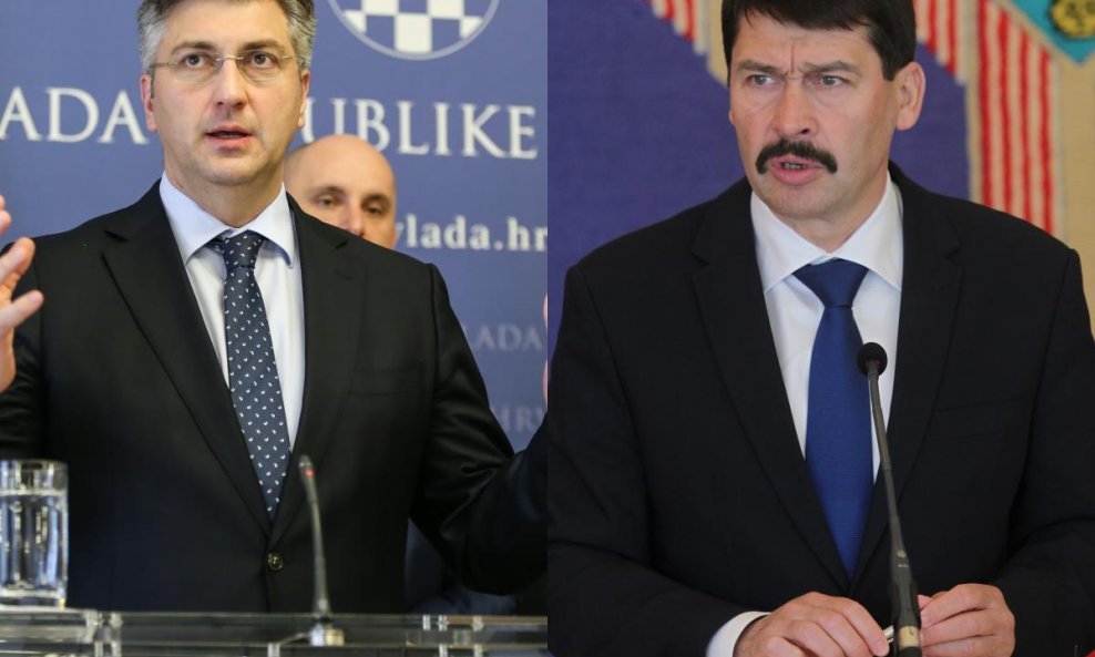 Andrej Plenković i Janos Ader