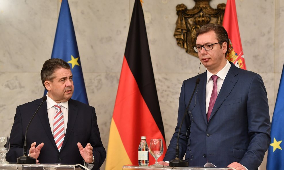 Sigmar Gabriel i Aleksandar Vučić