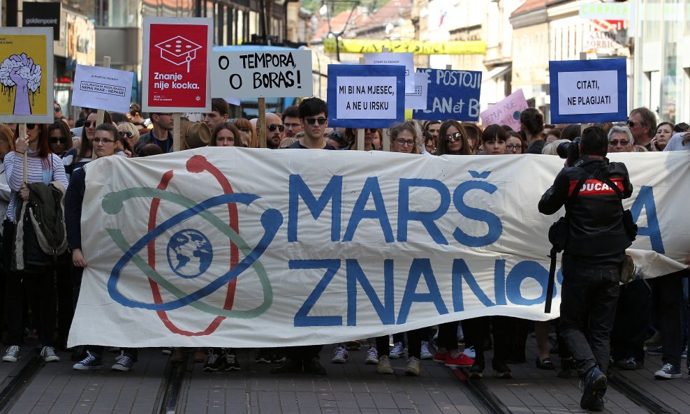Na Maršu za znanost u Zagrebu se okupilo oko 500 ljudi