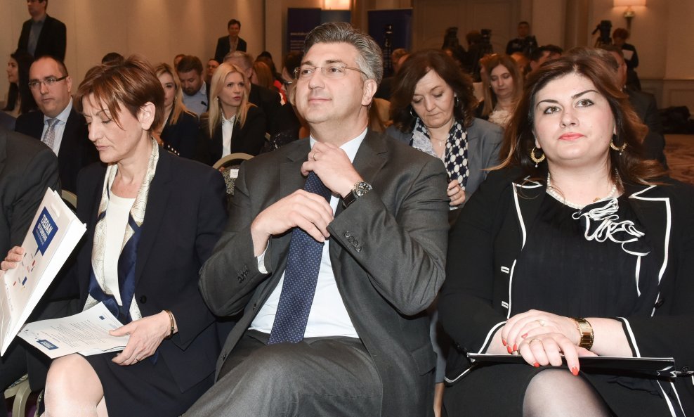 Martina Dalić, Andrej Plenković i Gabrijela Žalac