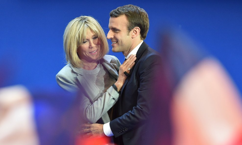 Emmanuel Macron i Brigitte Trogneux