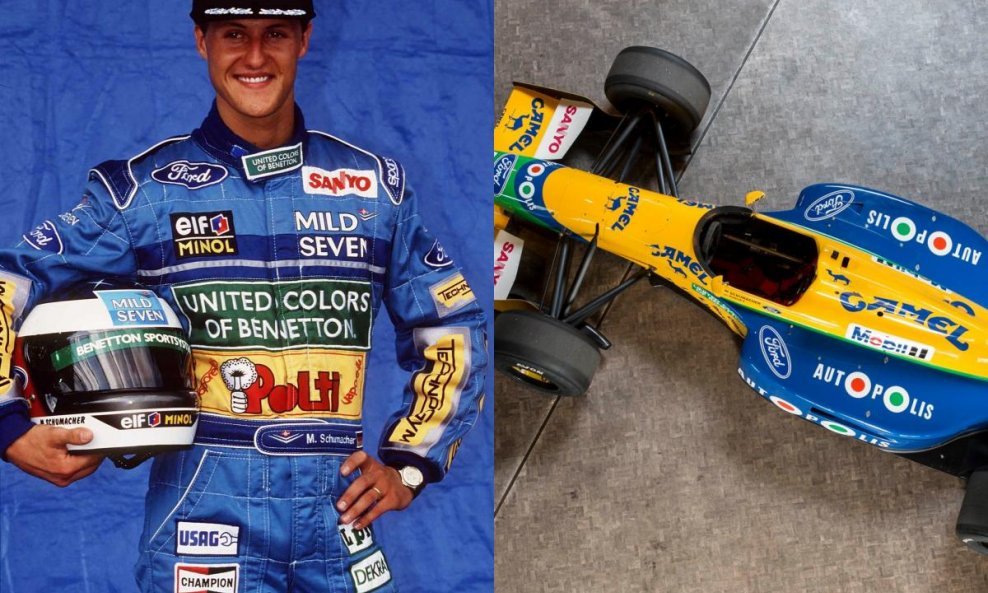 Schumacher i bolid Benettona