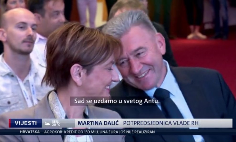 Ministrica gospodarstva Martina Dalić i Josip Zaher, potpredsjednik Hrvatske gospodarske komore