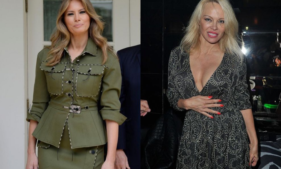 Melania Trump, Pamela Anderson