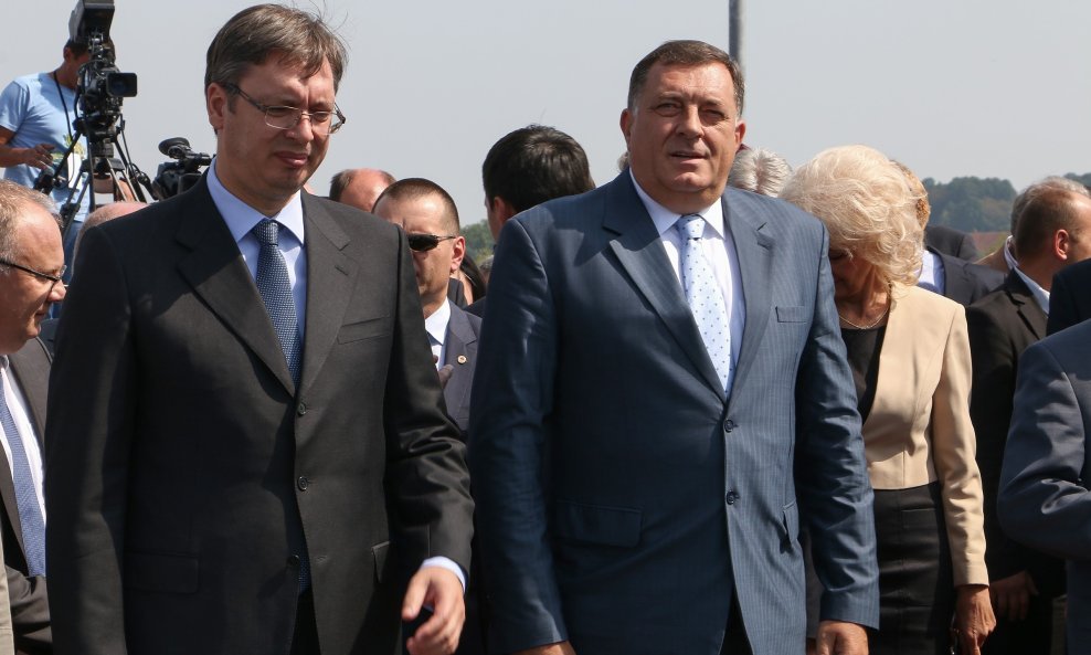 Aleksandar Vučić i Milorad Dodik