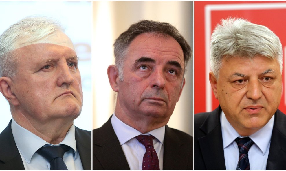 Božo Galić, Milorad Pupovac i Zlatko Komadina