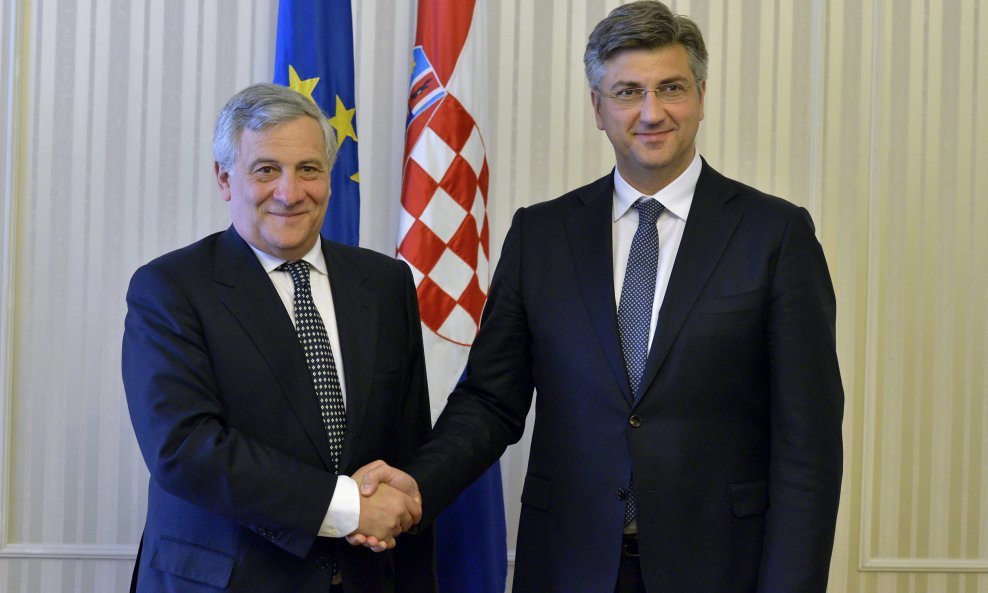 Antonio Tajani i Andrej Plenković