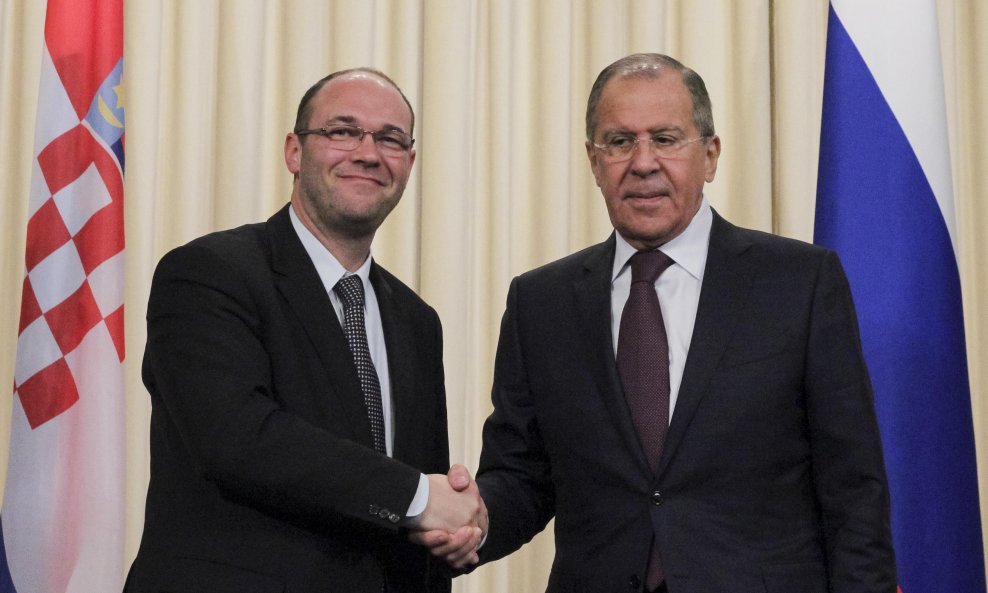 Davor Ivo Stier i Sergej Lavrov, susret hrvatskih i ruskih kolega nakon 11 godina u Moskvi