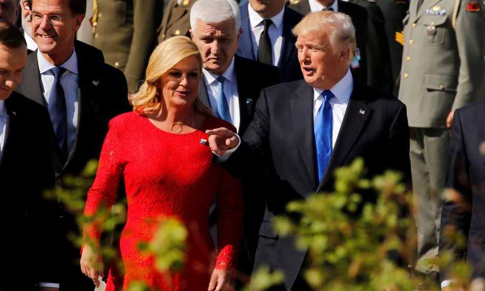 Kolinda Grabar Kitarović i Donald Trump