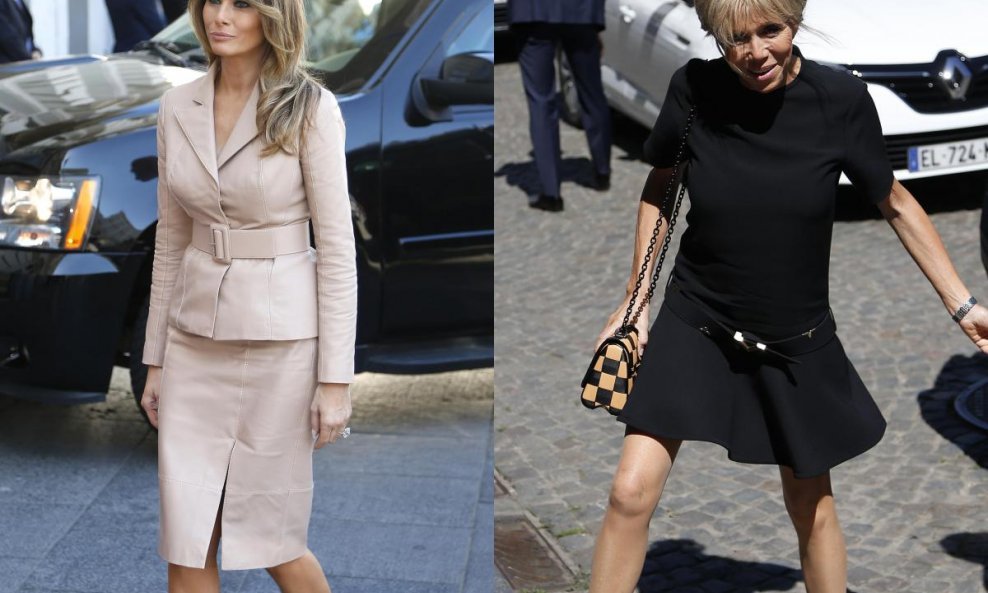 Melania Trump i Brigitte Trogneux