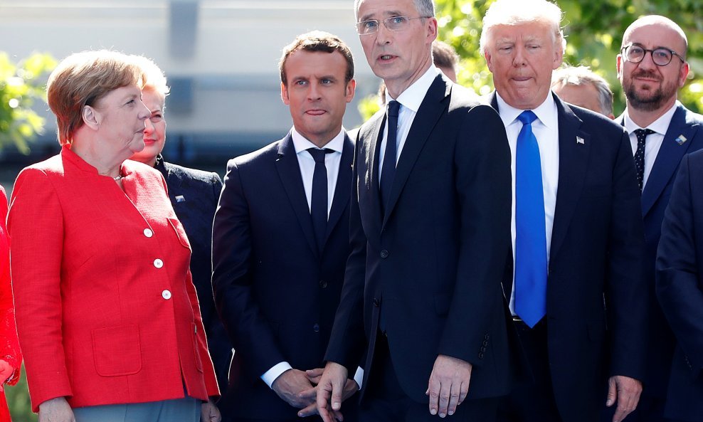 Merkel, Macron I Trump