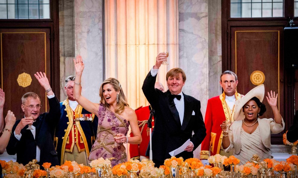 Danski kralj Willem Alexander s kraljicom Maximom na proslavi njegovog 50. rođendana