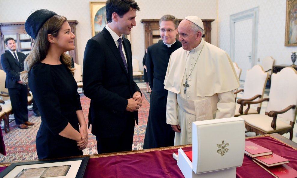 Susret pape Franje i kanadskog premijera
