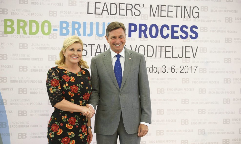 Kolinda Grabar Kitarović i Borut Pahor