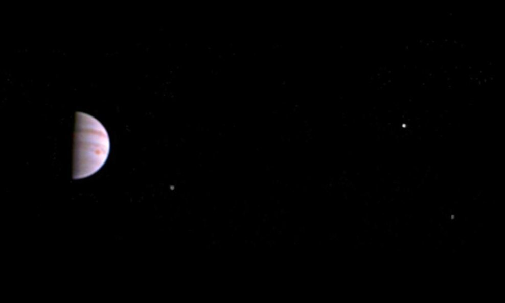 Jupiter, Ganimed, Io i Europa