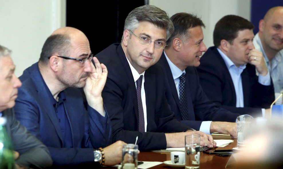 Premijer i predsjednik HDZ-a Andrej Plenković na sjednici Predsjedništva HDZ-a