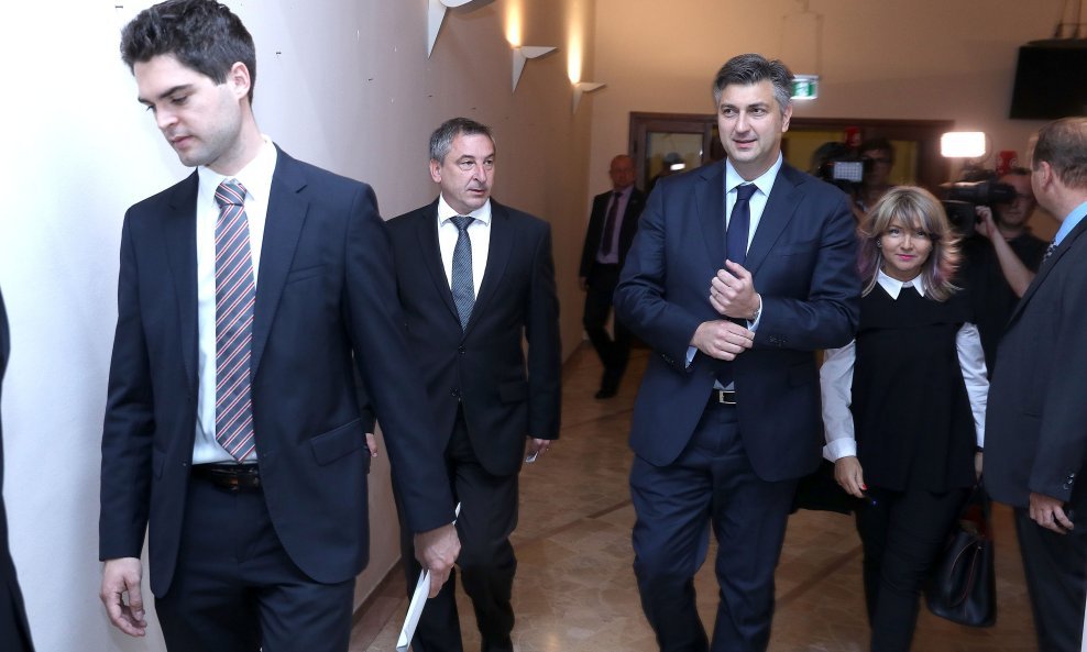 Predrag Štromar i Andrej Plenković