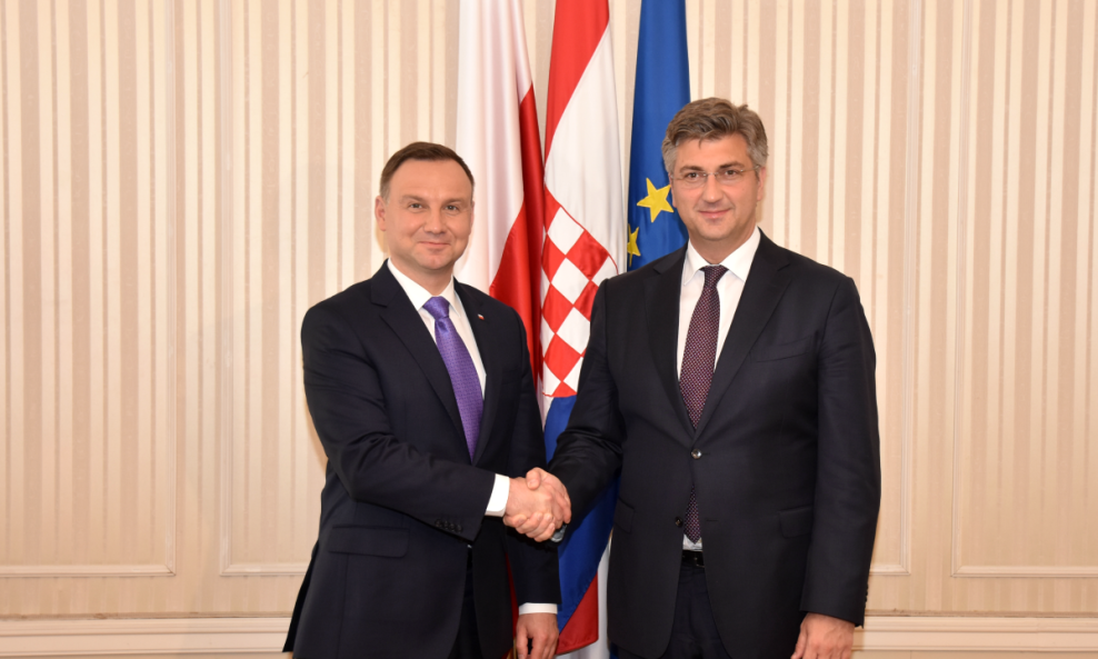 Andrzej Duda i Andrej Plenković