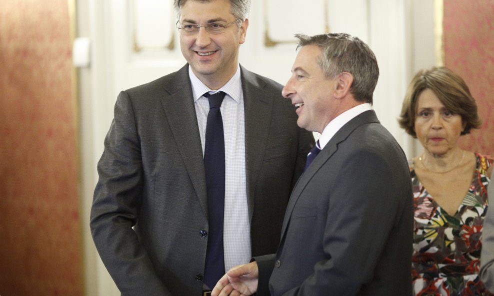 Andrej Plenković i Predrag Štromar