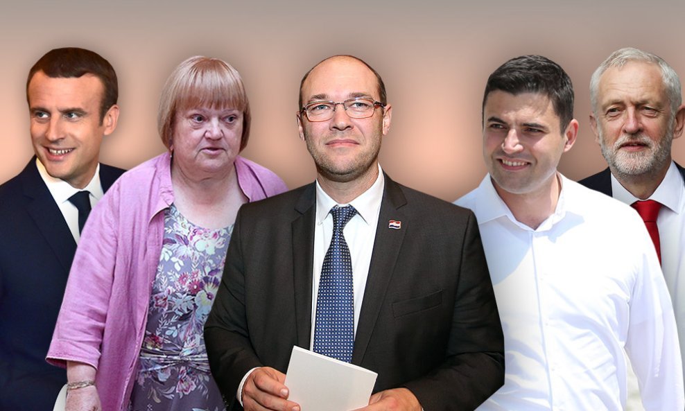 Emmnuel Macron, Anka Mrak Taritaš, Ivo Stier, Davor Bernardić, Jeremy Corbyn