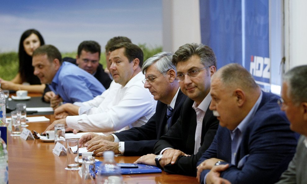 Andrej Plenković na sjednici Predsjedništva HDZ-a
